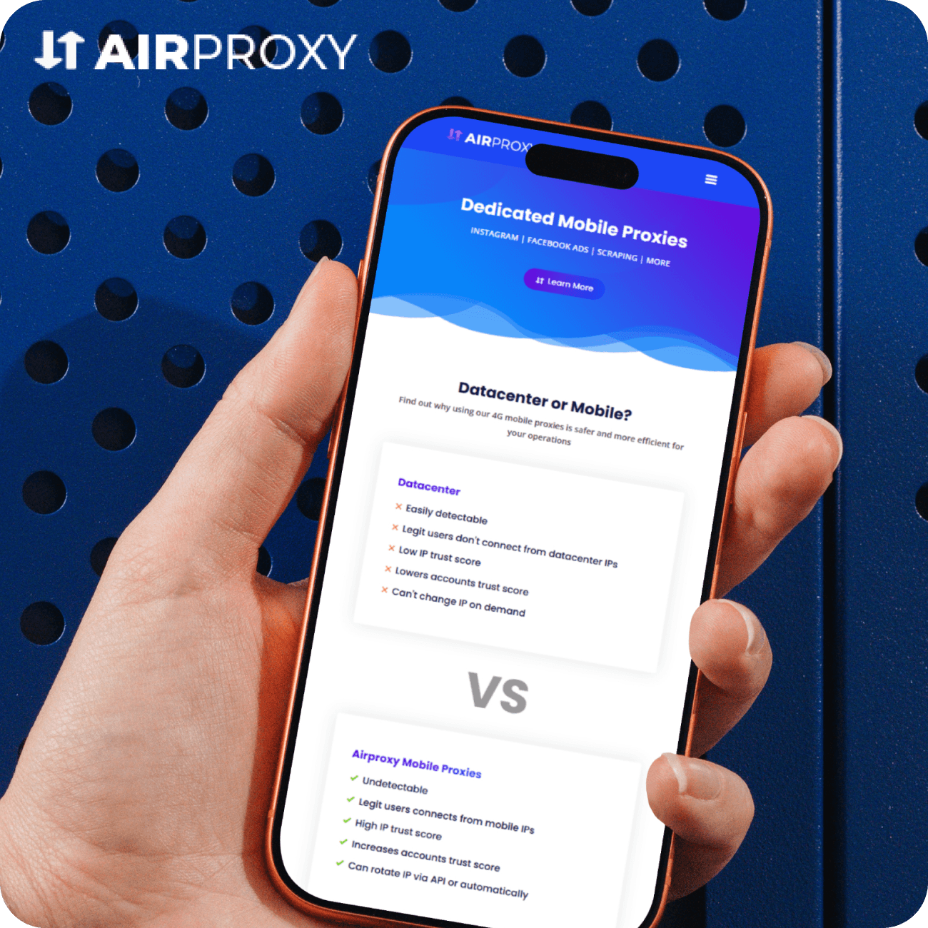 AirProxy, Mobile application